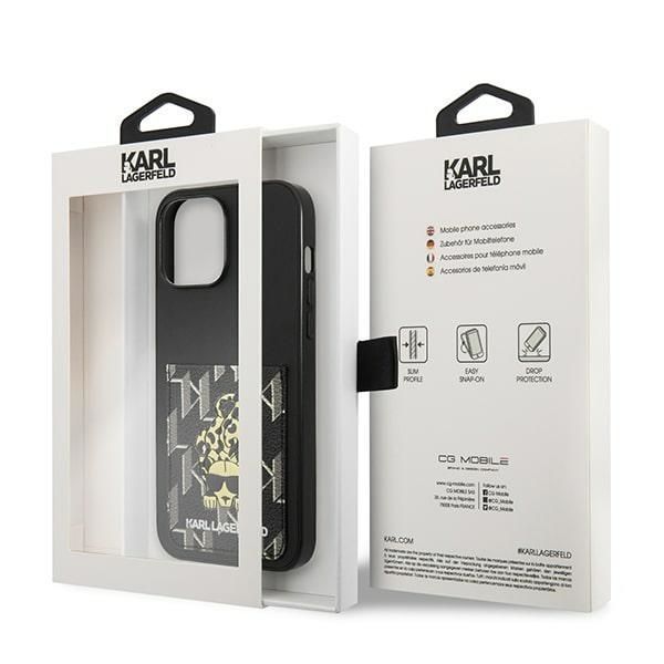 Etui Karl Lagerfeld Karlimals Cardslot iPhone 13 Pro Max 6,7" Czarny