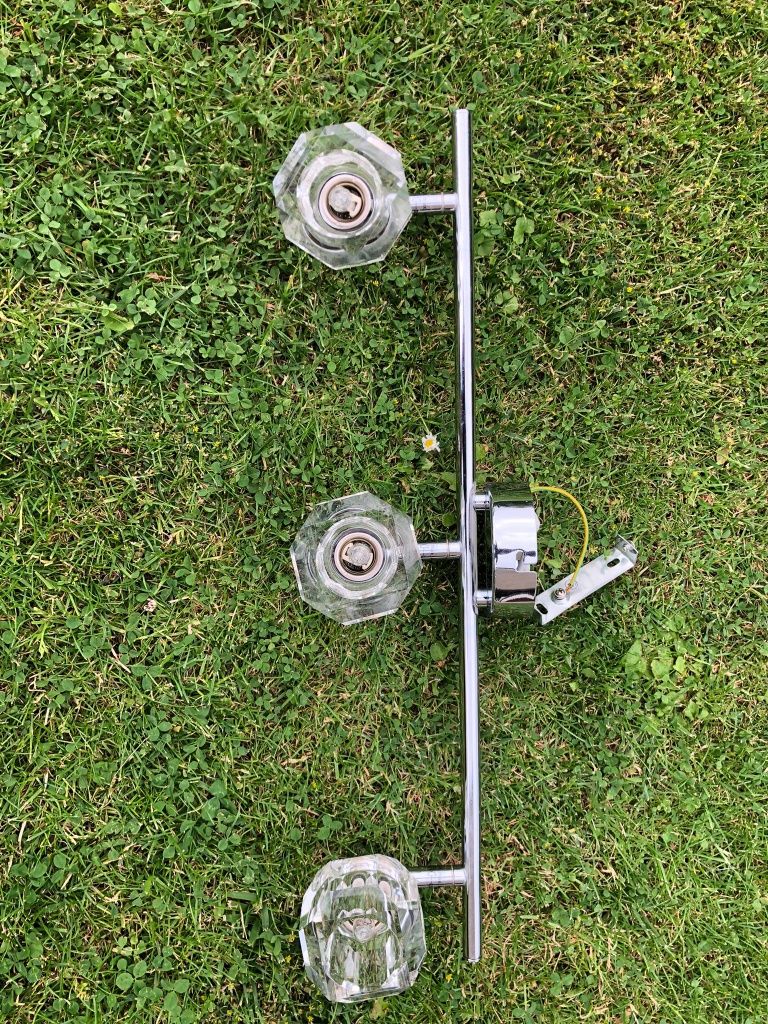 Listwa halogenowa, żyrandol punktowy, szklany, lampa, oświetlenie, 50W