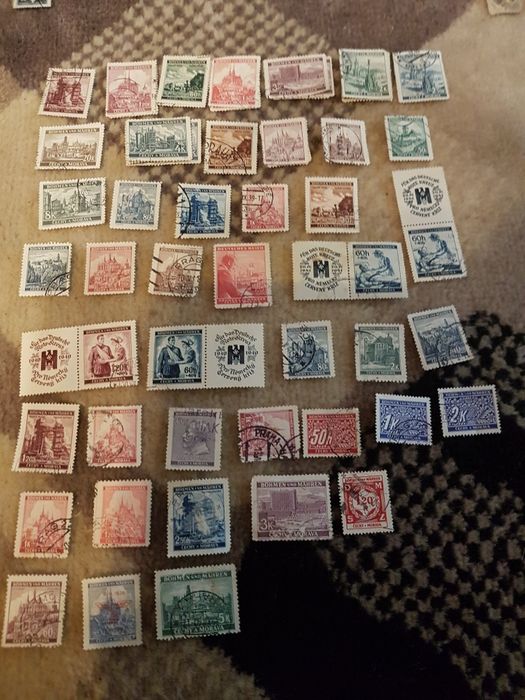 Znaczki Czechy Morawa.