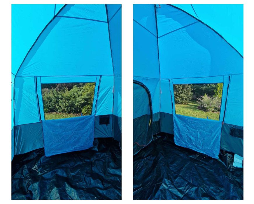 Namiot przedsionek 215cm dostawka 6os kemping przebieralnia jadalnia