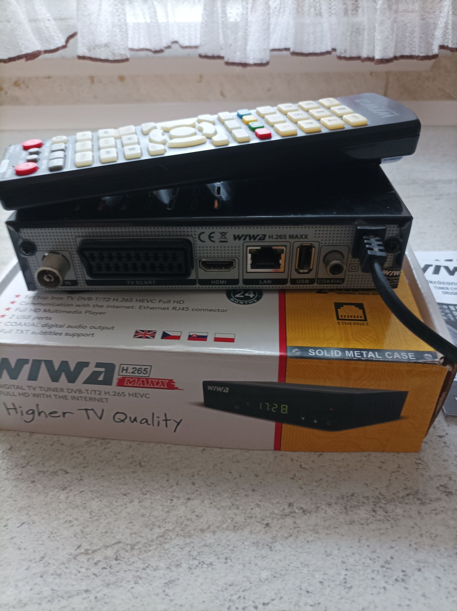 Tuner DVB-T/T2 H.265 HEVC