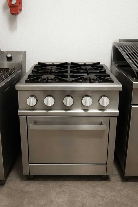 Fogão a gás com 4 queimadores + forno com garantia)
