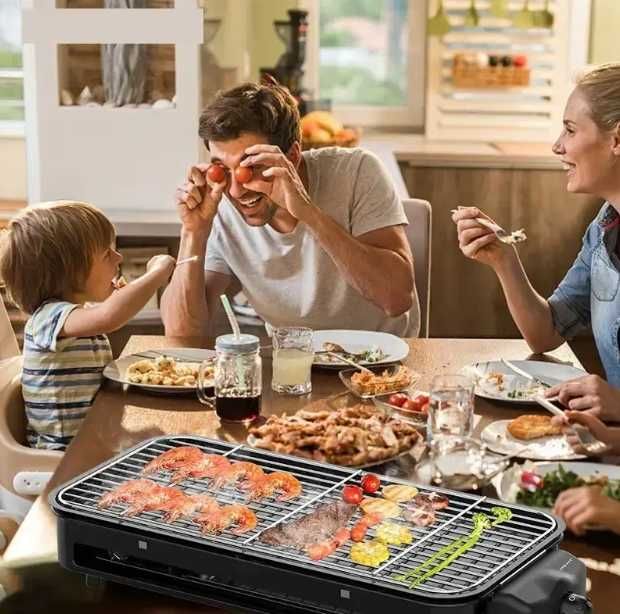 Настільний електрогриль барбекю з решіткою