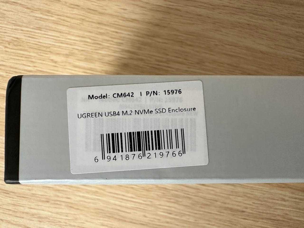 Ugreen SSD карман M2 NVME 40Gbps USB 4.0 (CM642)