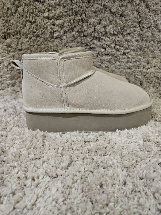 Жіночі уггі з натуральної замши на блискавці,розмір 39