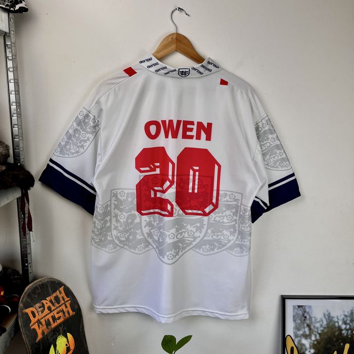 Koszulka Klubowa Umbro Anglia England Owen 20 Blockcore Y2k T-shirt