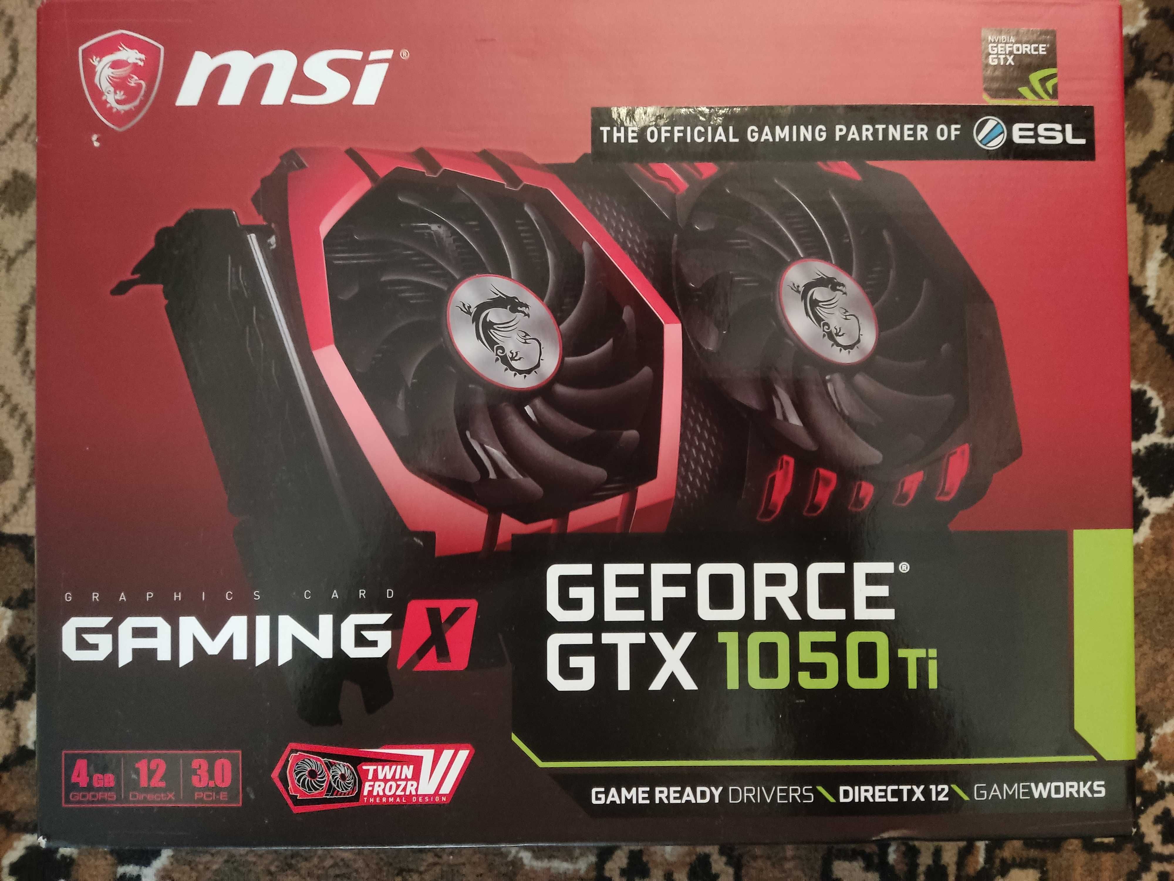 MSI 1050 ti Gaming X