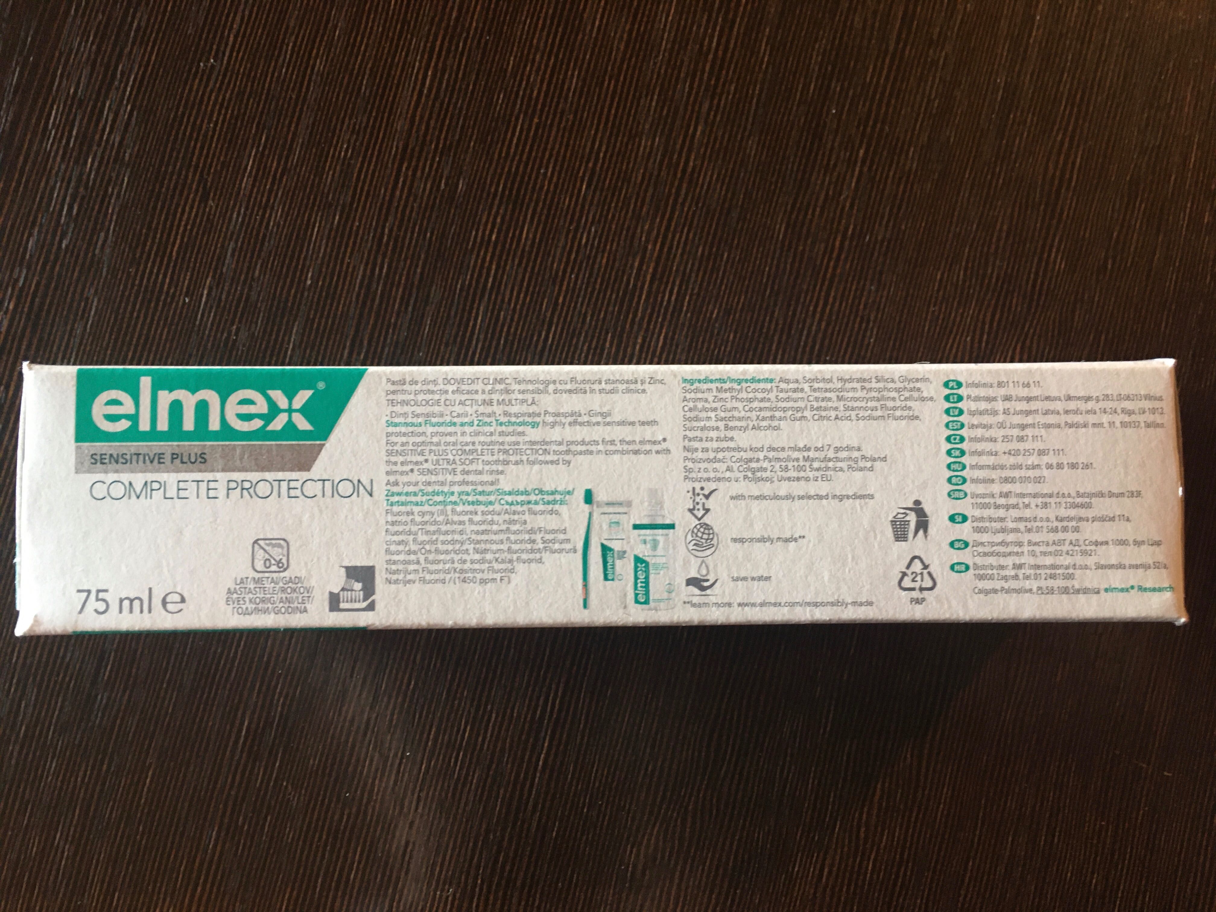 Elmex Sensitive Plus Complete Protection 75 ml