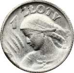 Żniwiarka 1 złoty 1924 r