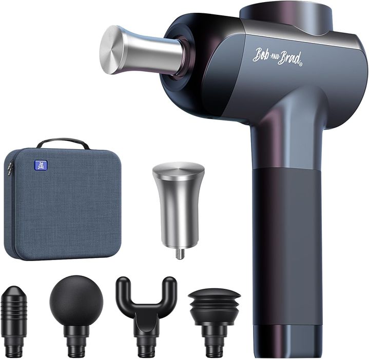 Mobilny Pistolet do Masażu Bob and Brad X6 Pro Masażer Metalow Głowica