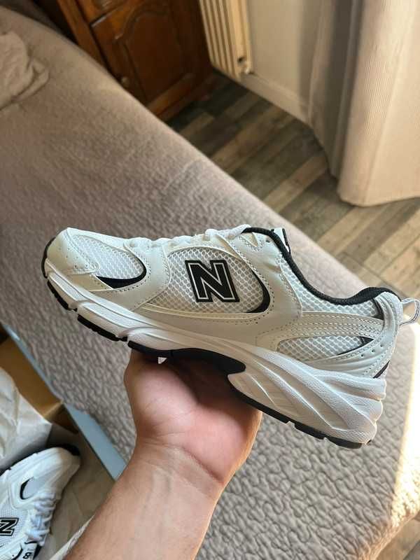 New Balance 530 White Silver Navy 38