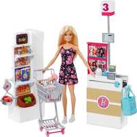 Лялька Барбі та набір супермаркет,25 аксесуарами. Barbie Supermarket