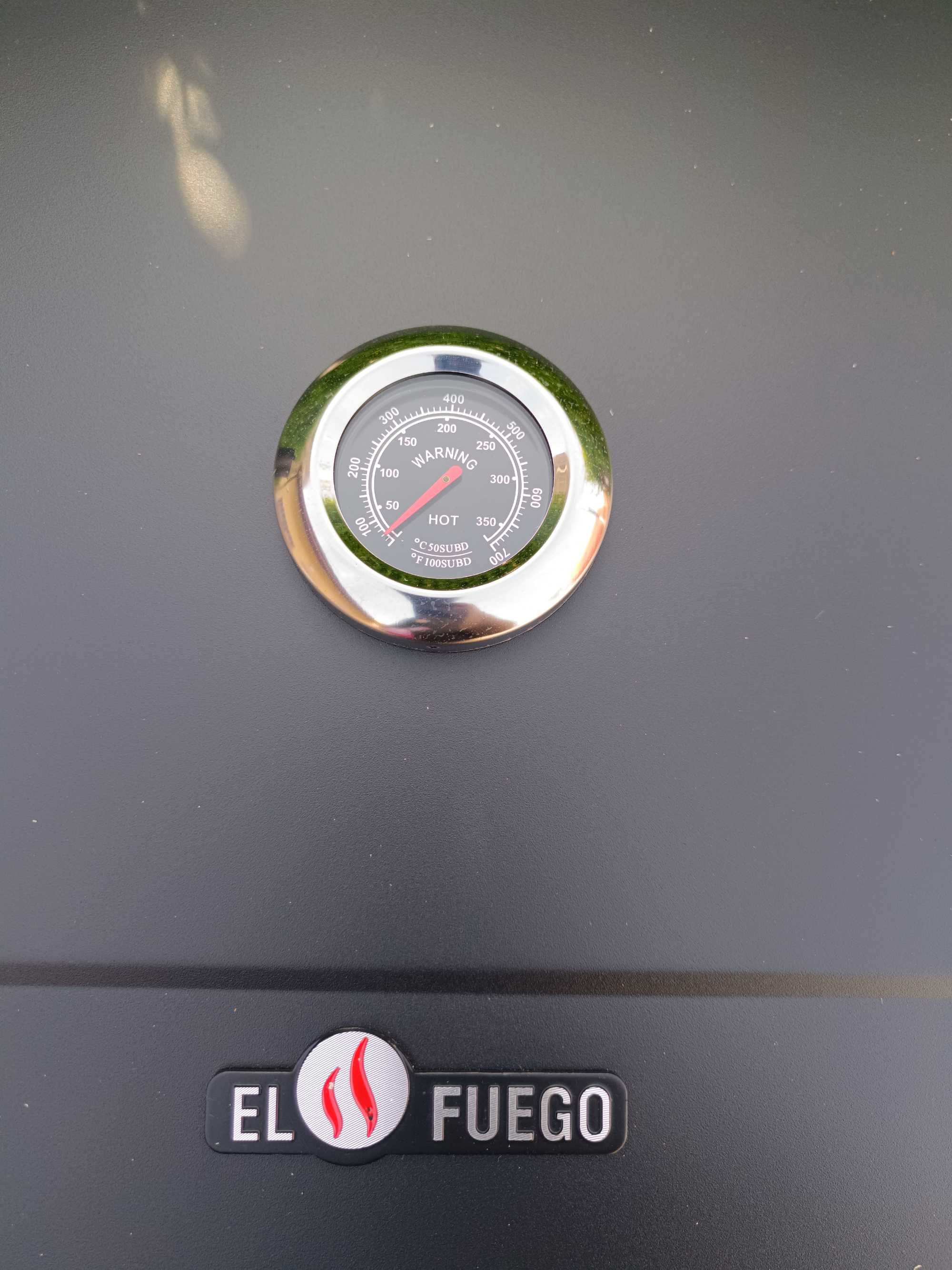 GRILL węglowy EL FUEGO ONTARIO XXL DUŻY  ruszt żeliwny składane półki!
