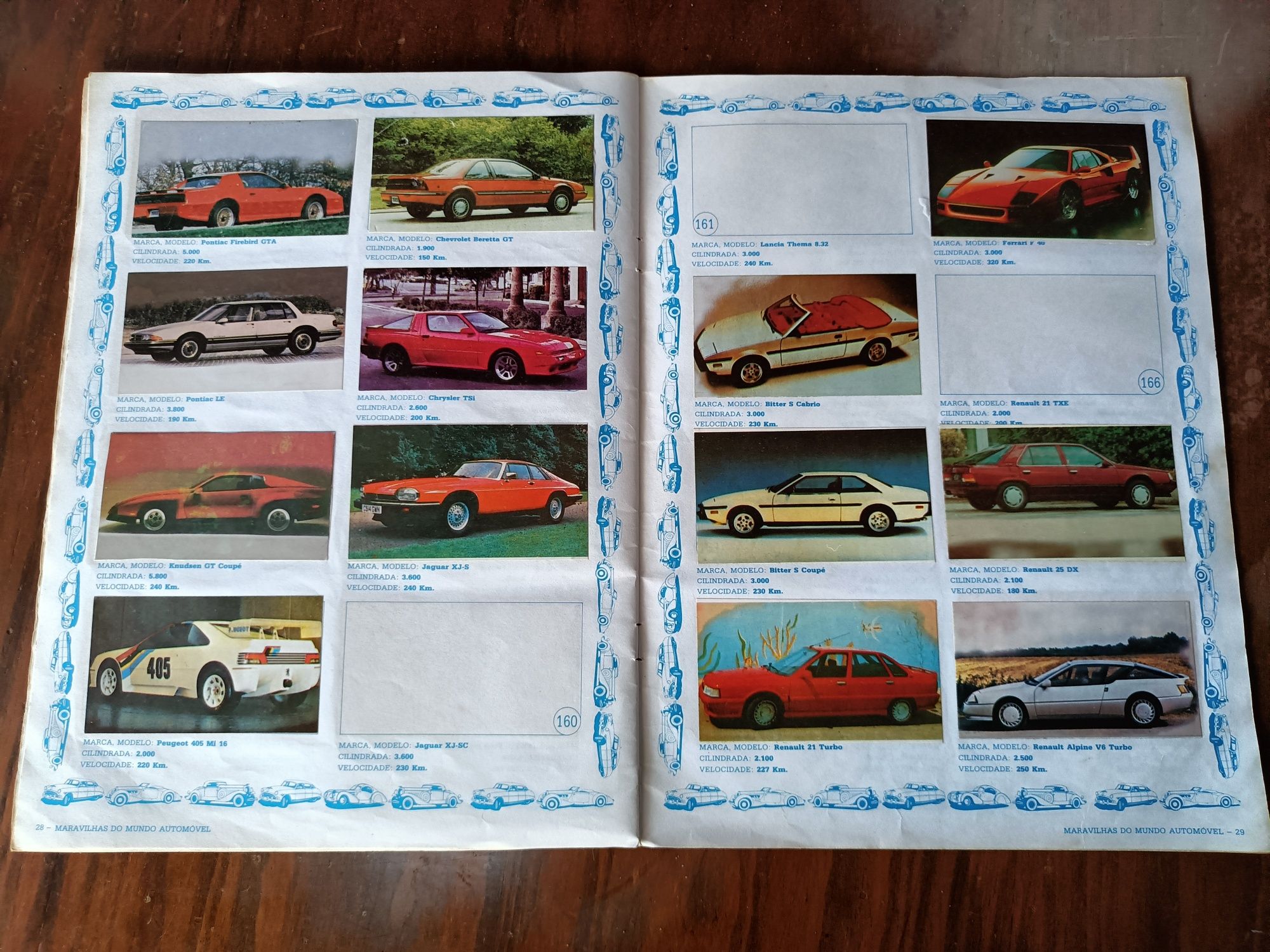Caderneta cromos carros Europer