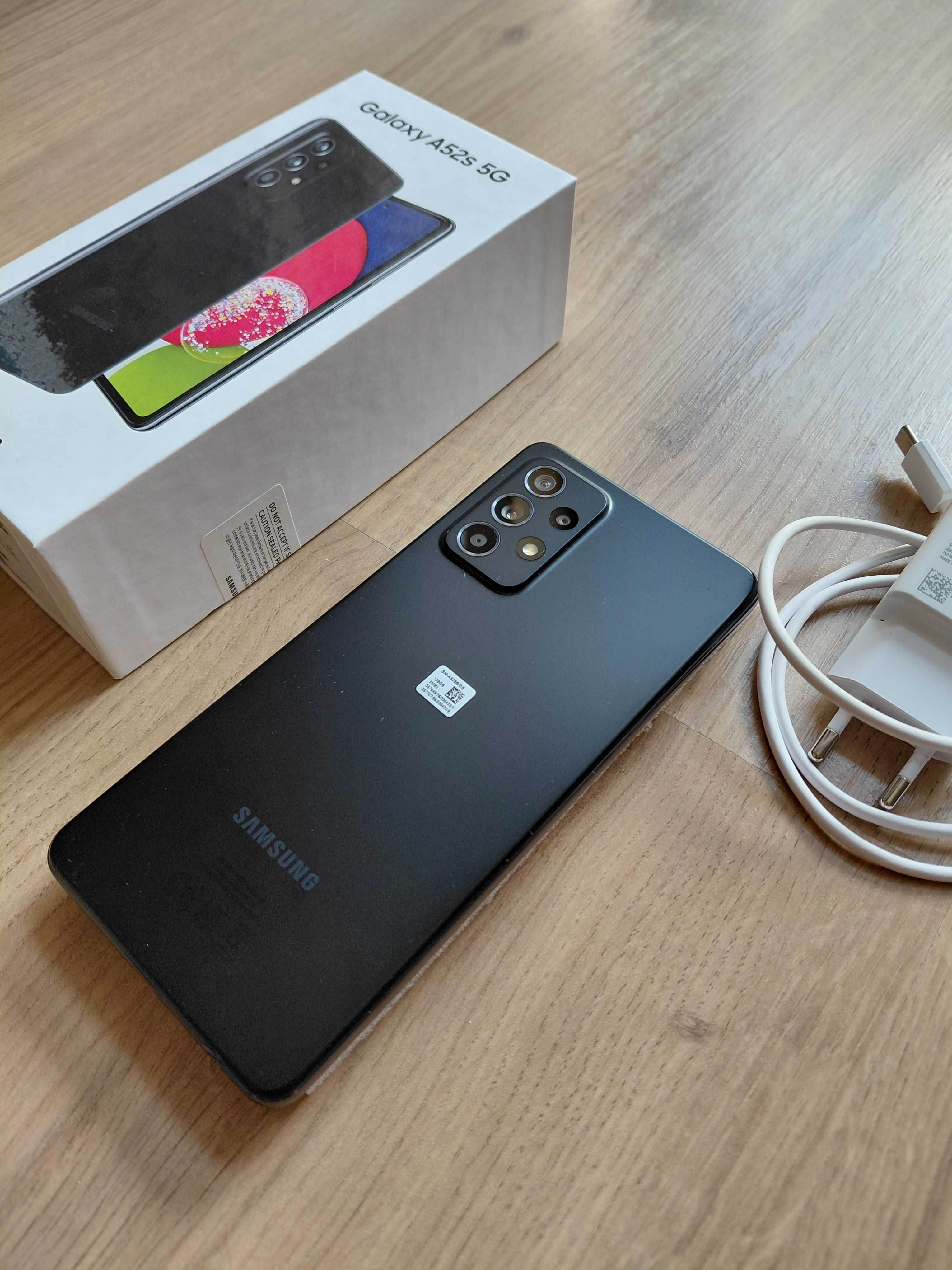 Telefon Smartfon Samsung Galaxy A52s 5G Czarny + Ładowarka Samsung