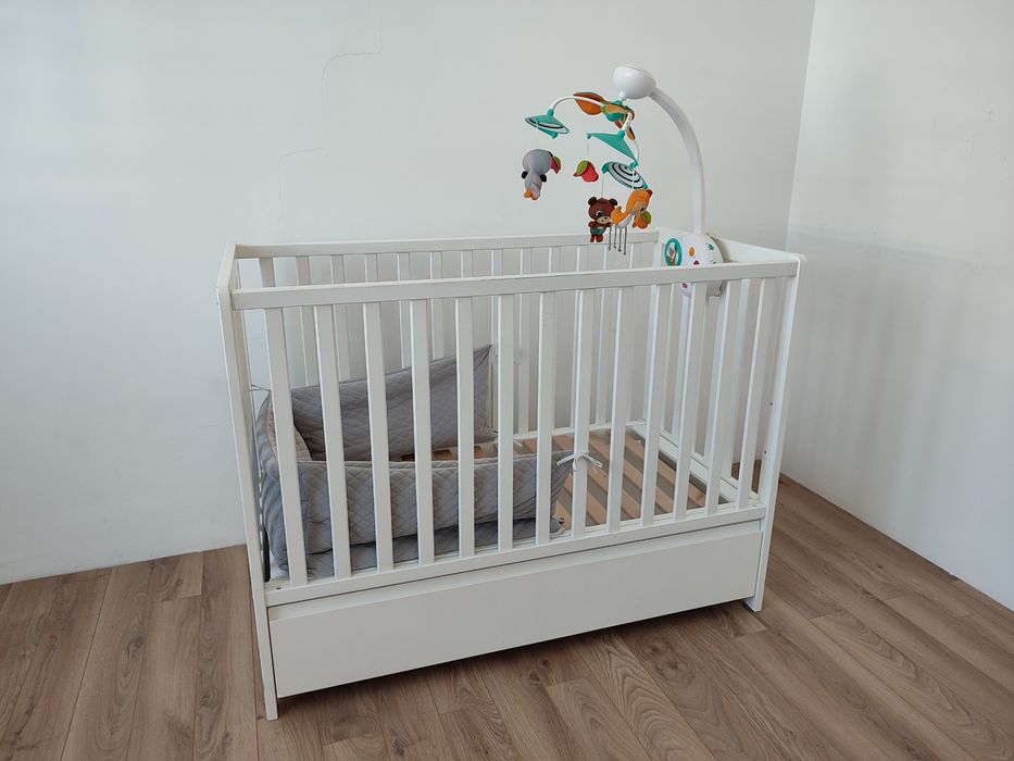 Łóżeczko dziecięce z szufladą 60x120