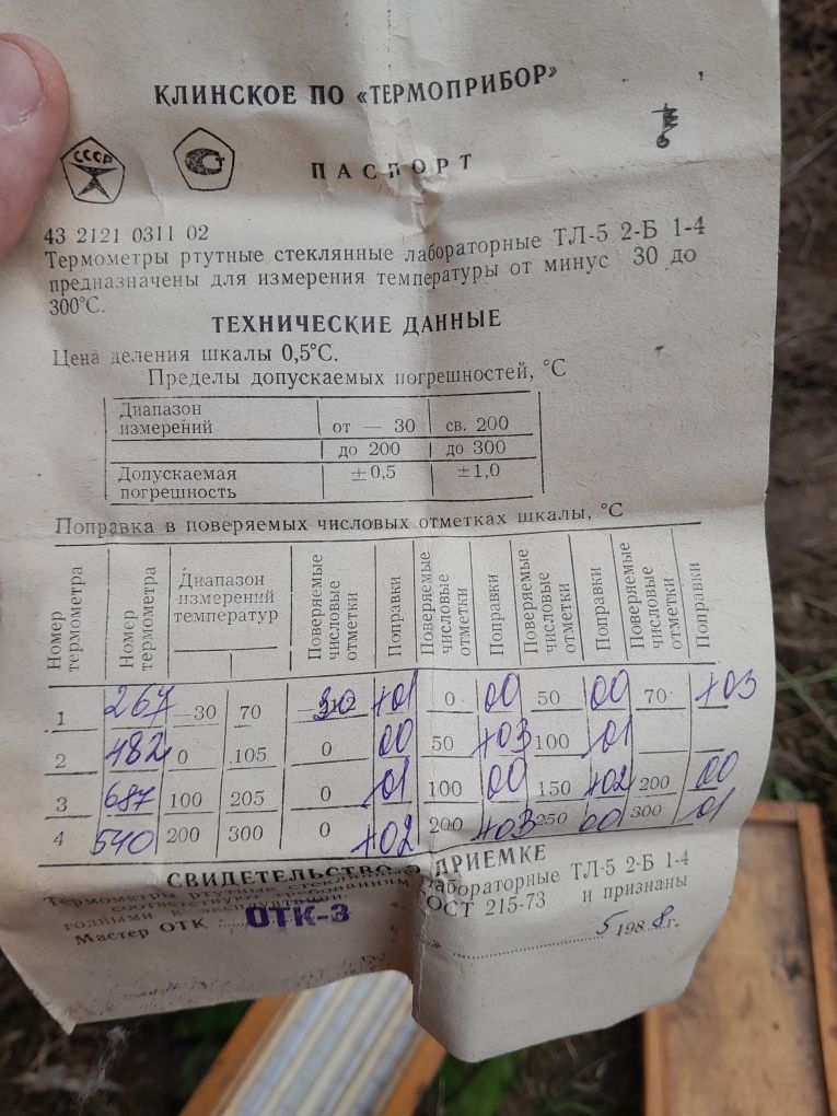 Продам термометри ртутні лабораторні