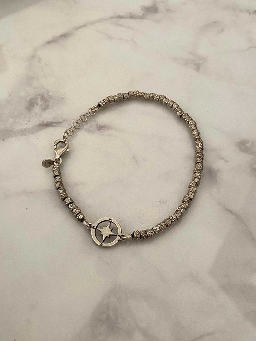 Pulseira Rosa dos Ventos em Prata 925 Sólida