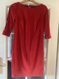 Sukienka koktajlowa ołówkowa elegancka czerwona 38 M