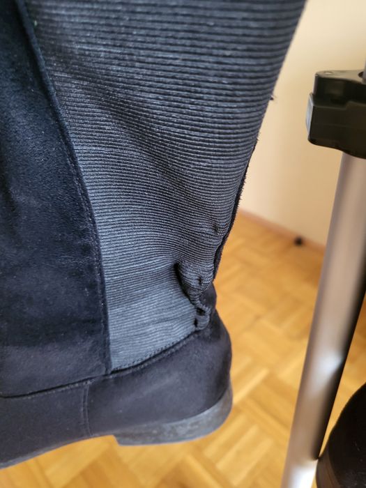 Kozaki długie zamszowe