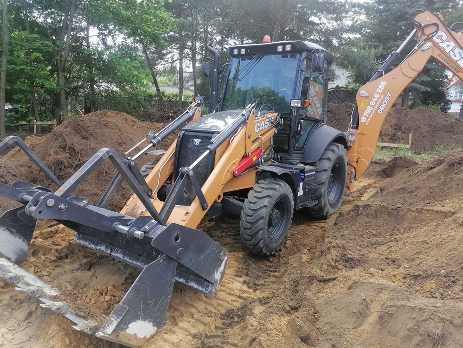 koparki obrotowe, koparko ładowarki, Roboty ziemne,  Wyburzenia Poznań