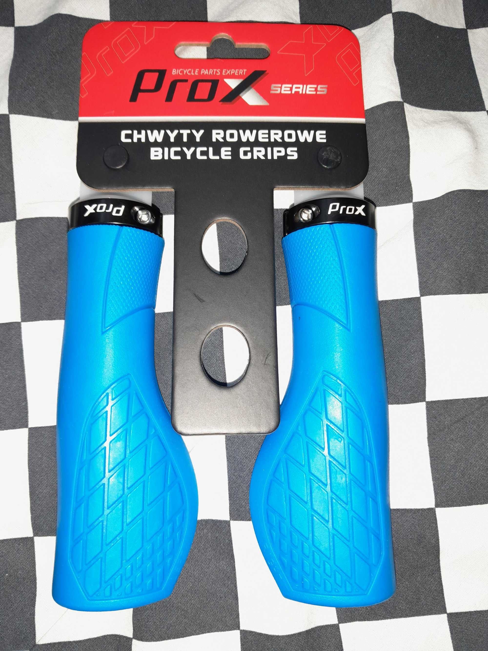 Rączki Gripy Chwyty kierownicy Prox GP-35 ergo skręcane lock-on 159g