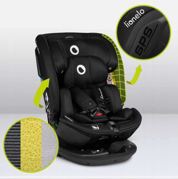 Fotelik Samochodowy Lionelo Bastian RWF I-Size Obracany 360°, Isofix