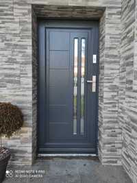 drzwi zewnętrzne drewniane w stylu angielskim różne kolory pod klienta