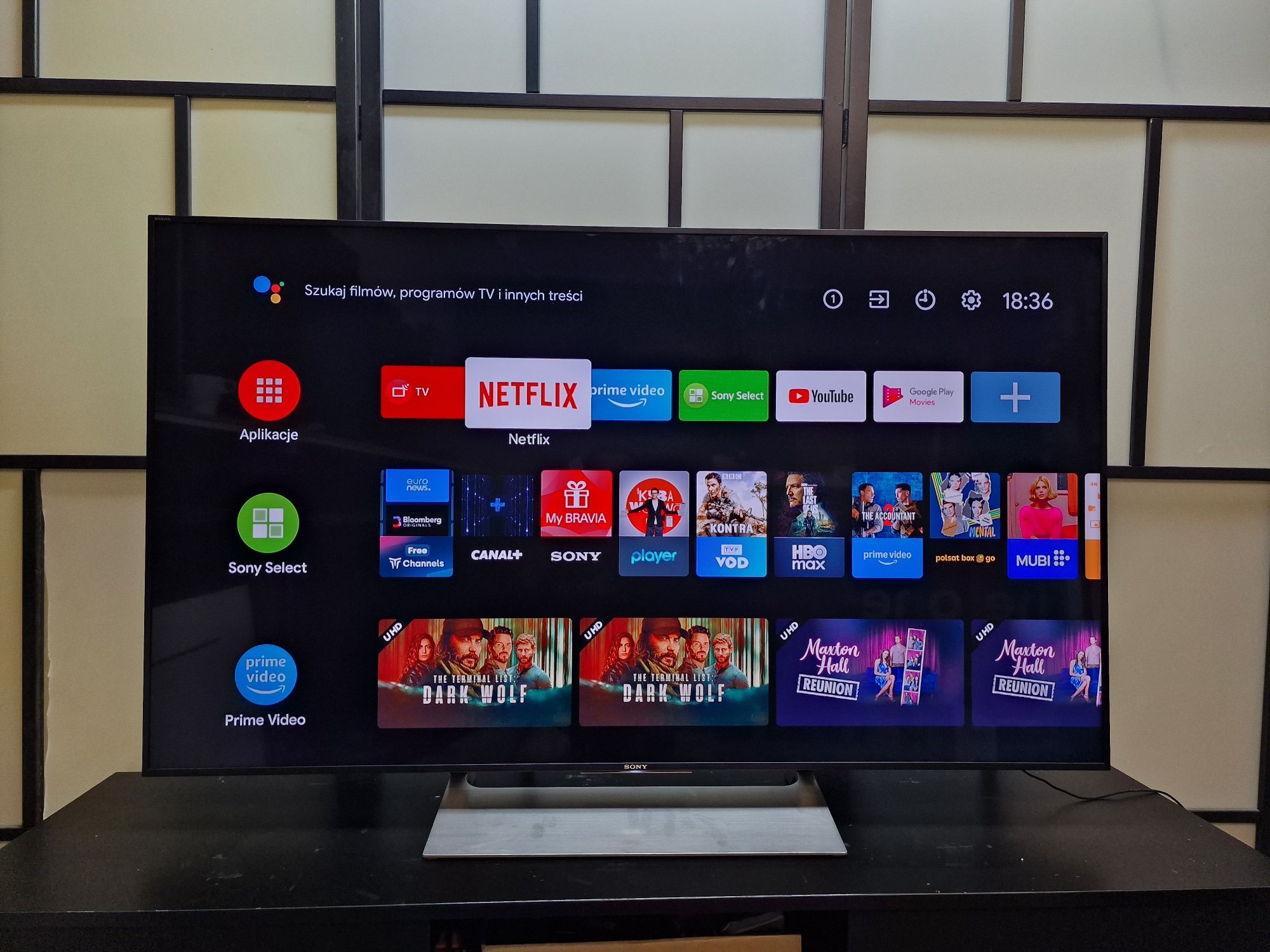 SONY 55cali 120Hz 4K UHD Android SMART telewizor
