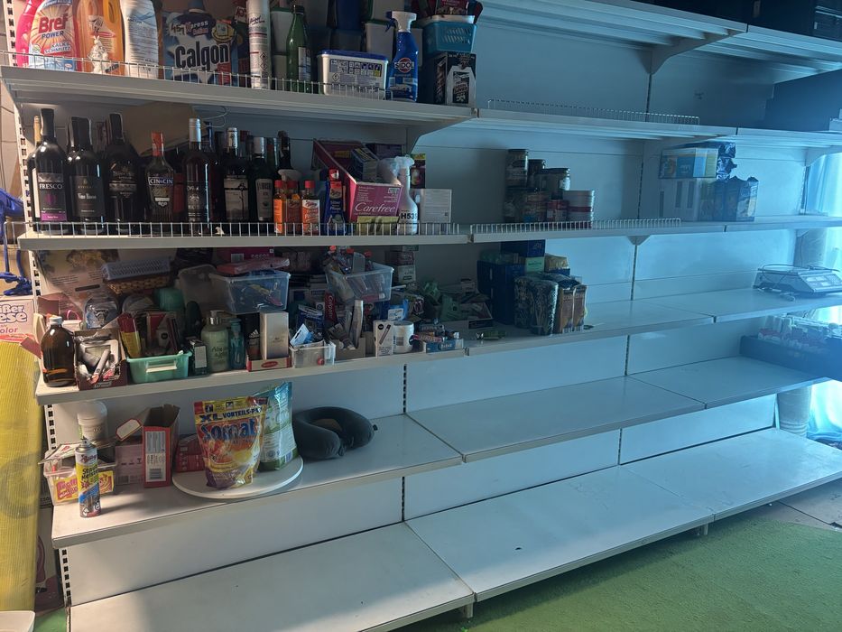 Regał metalowy linde sklepowy