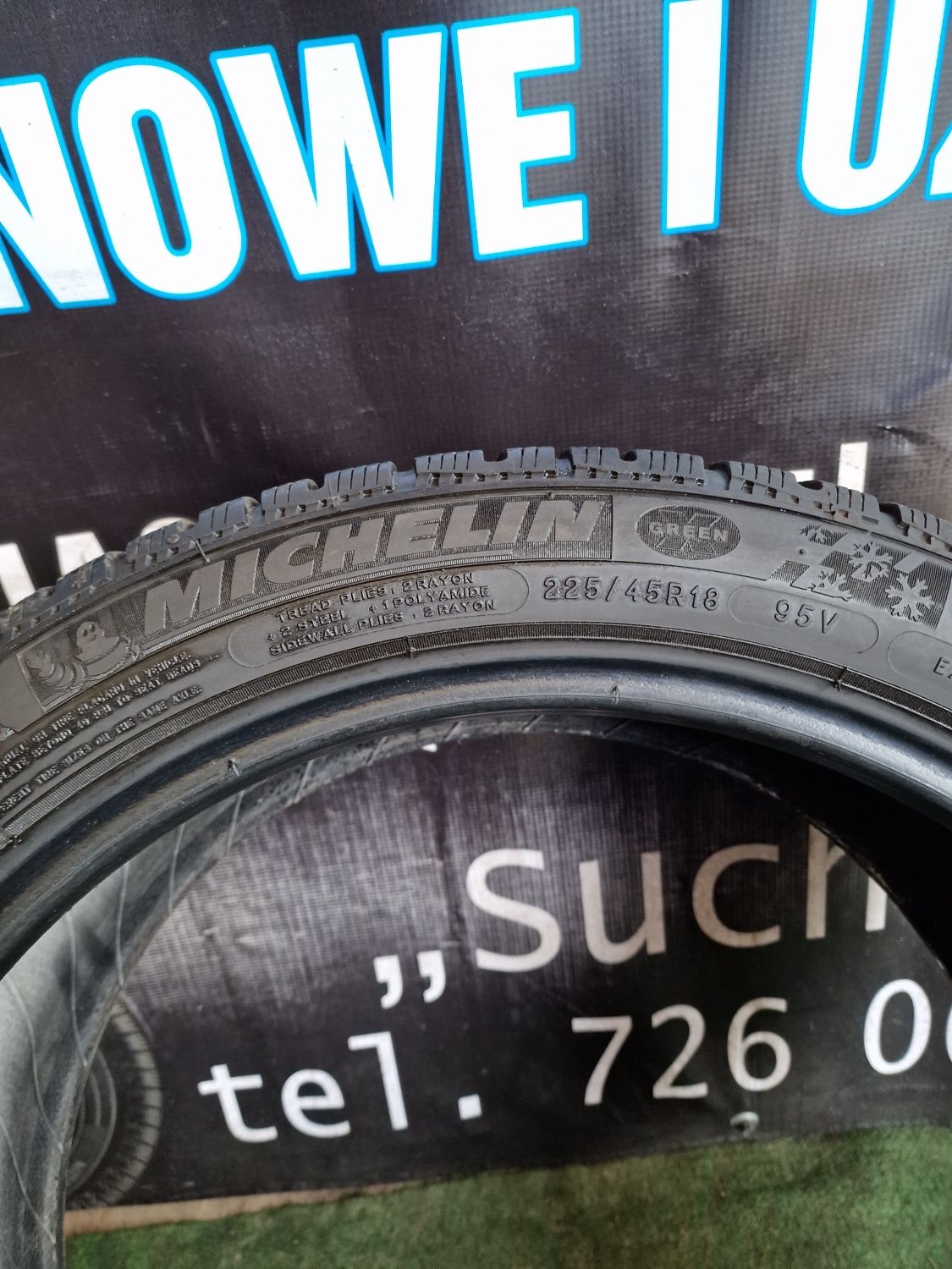 Opony zimowe 225/45/18 Michelin ładny Komplet