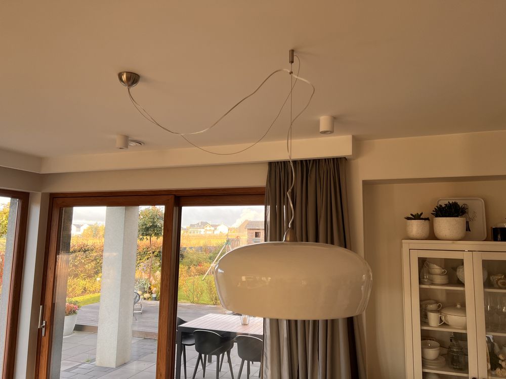 Lampa wisząca Hanoi biała bambus