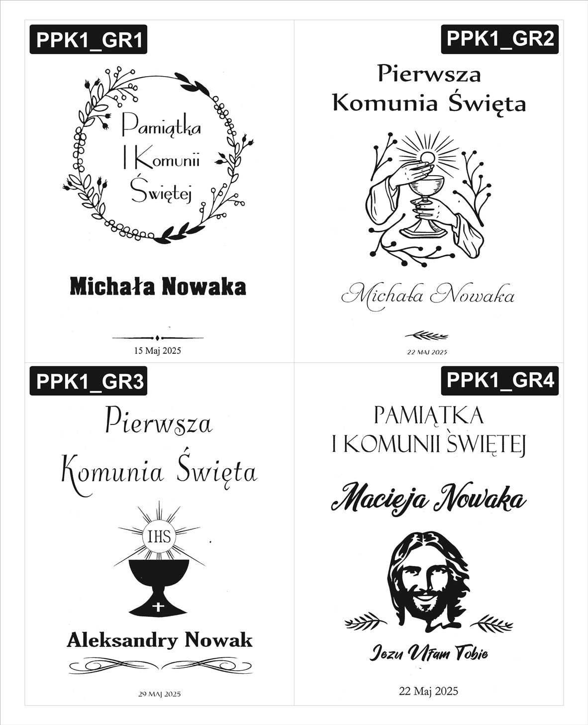 Pudełko grawerowane, prezent na komunię BOX 25x17x11 Pierwsza Komunia