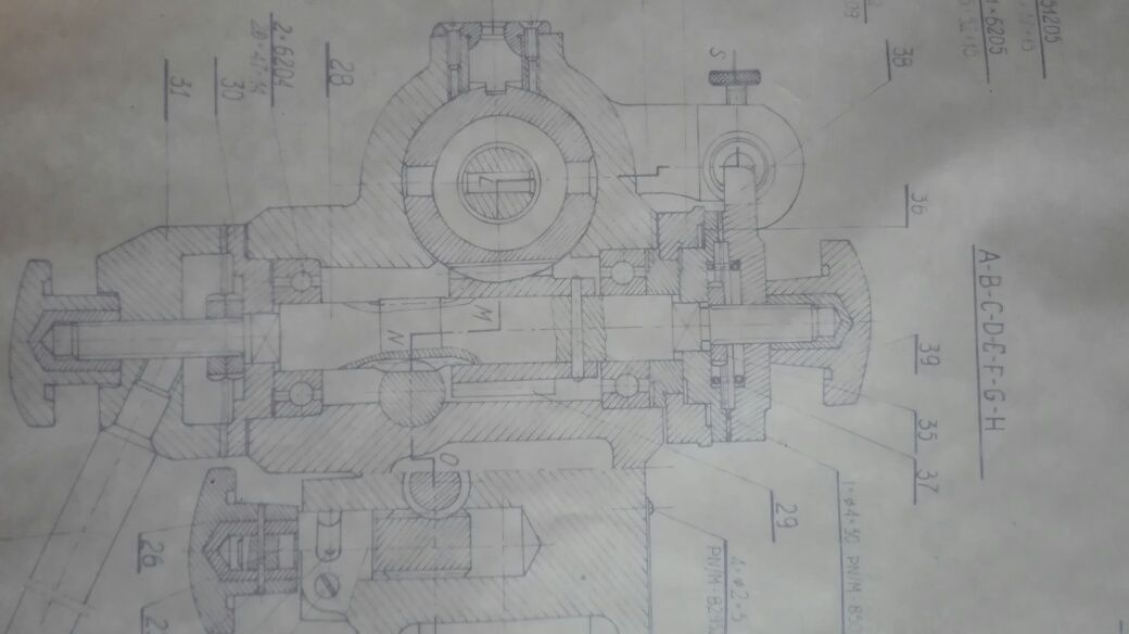 Rysunek tech. wiertarki WS-15