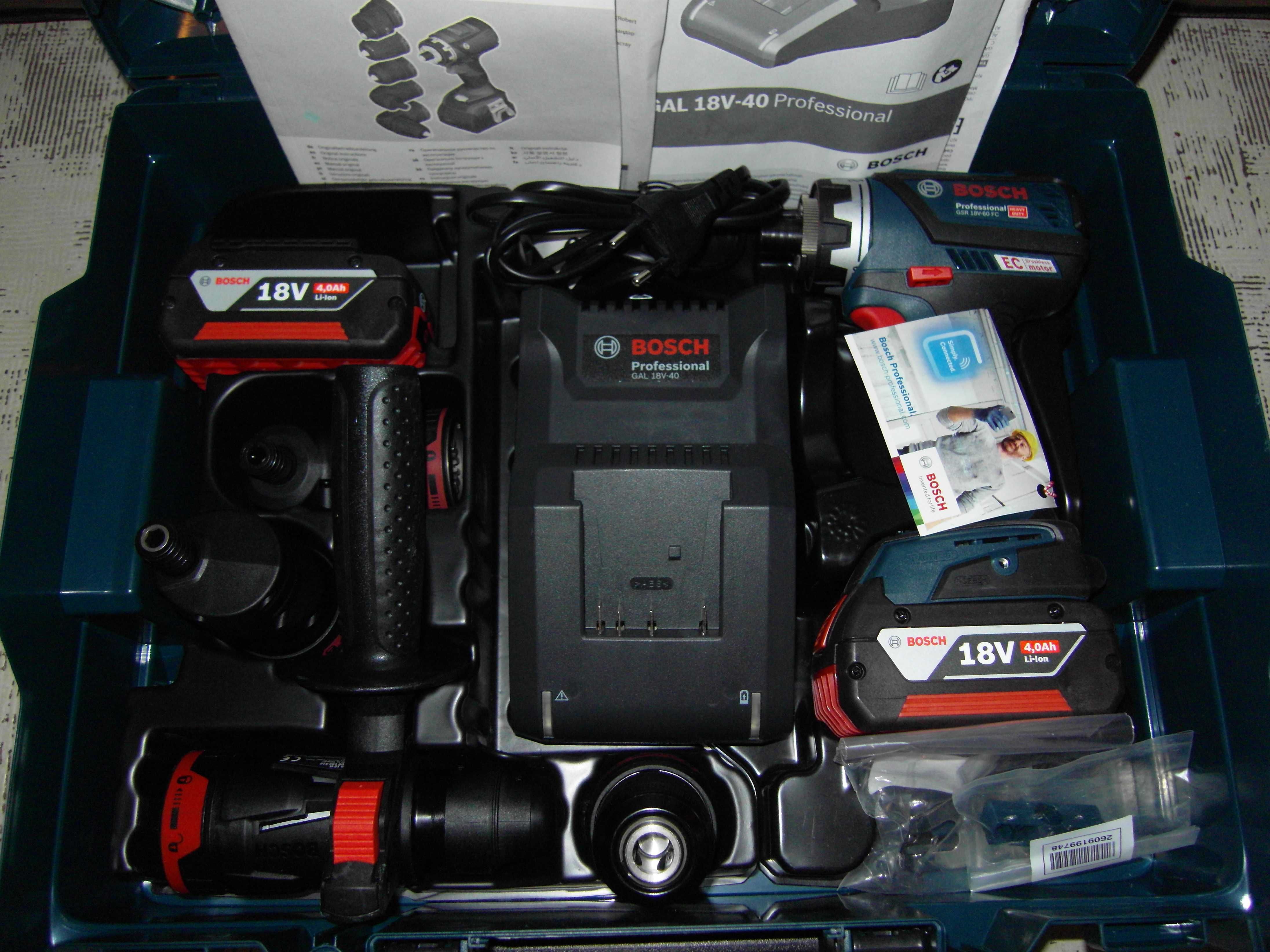 wiertarko-wkrętarka Bosch GSR 18V-60 90 FC 5w1(SDS) set walizka/L-boxx