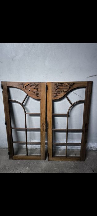 Janelas de madeira antigas para decoração de natal