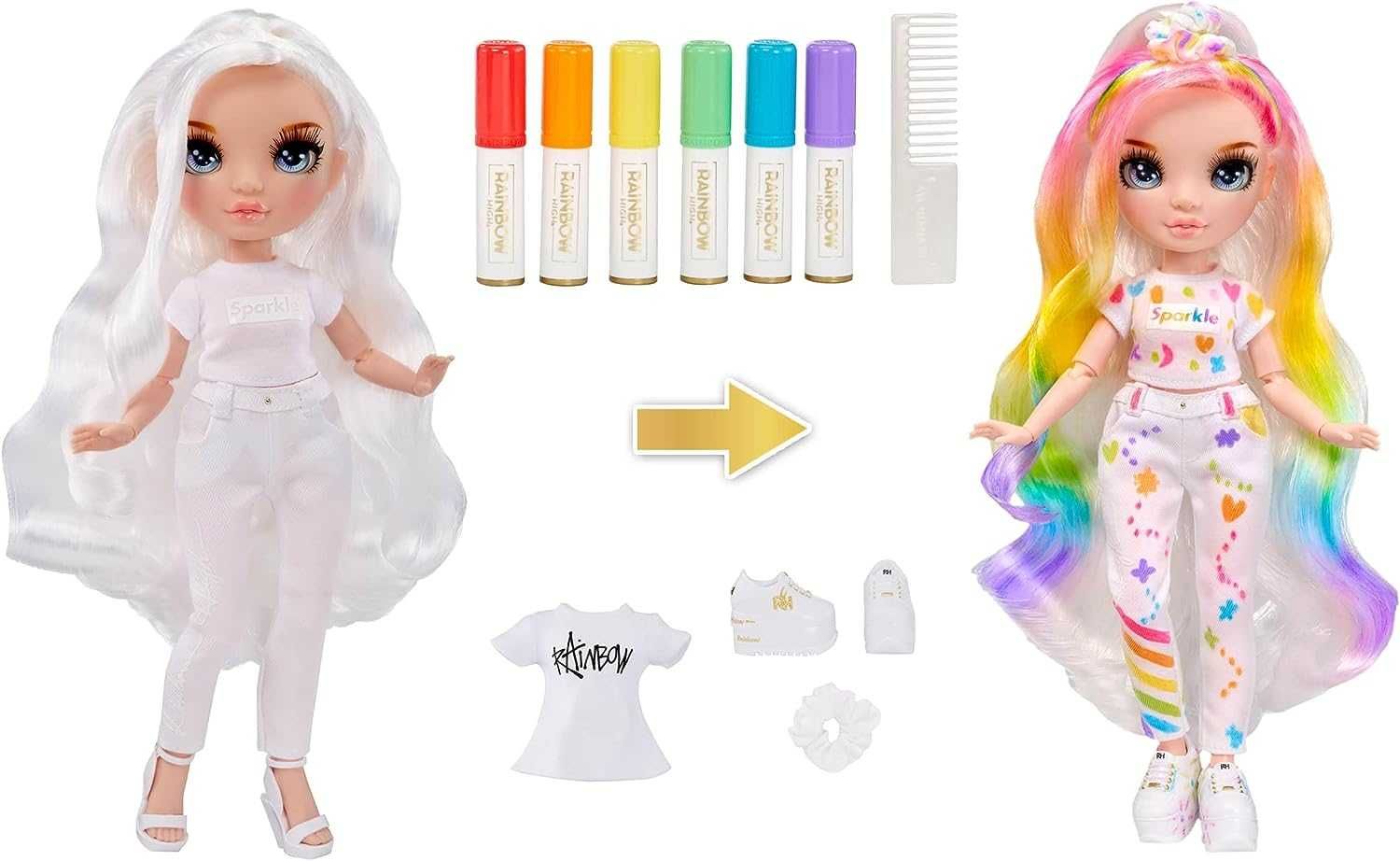 Rainbow High Color & Create Doll Blue Eyes Рейнбоу Хай Голубі очі