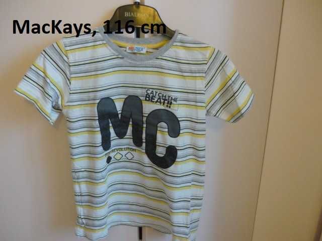 chłopięcy t-shirt marki MacKays rozmiar 116 cm