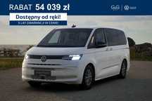 Volkswagen multivan L2 2.0 TDI  silnik: 2,0 l TDI SCR 150 KM 7-biegowa DSG Rozstaw osi: 3124 mm