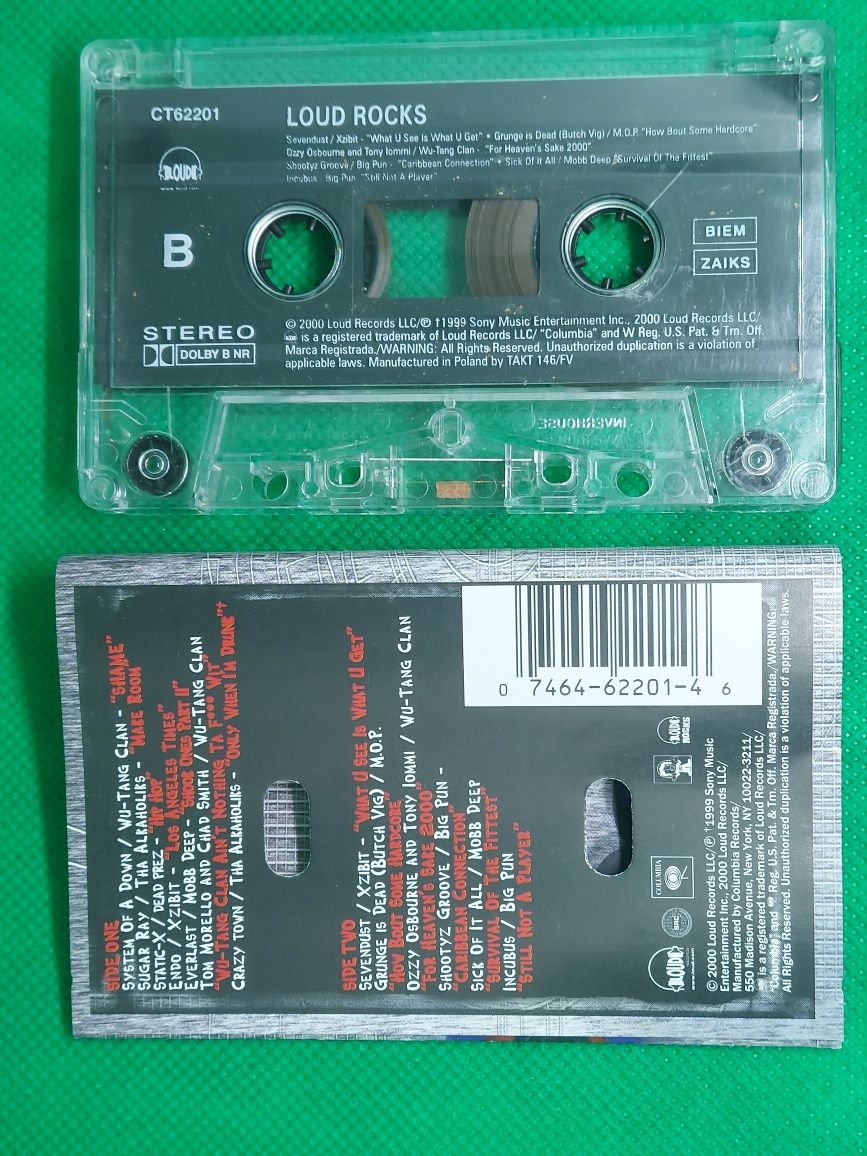 Kaseta Loud Rocks VA Składanka 2000r.