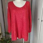 Sweter damski pomarańczowy Sofie rozmiar 44/46 miękki oversize