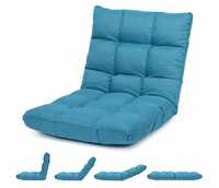 Fotel rozkładany odcienie niebieskiego