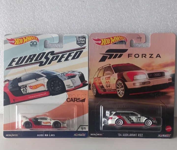 2 Hot wheels audi R8 e 94 audi avant RS2