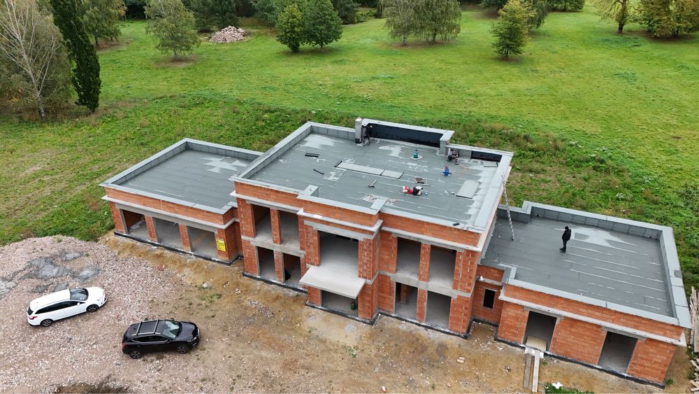 Dachy płaskie Tarasy Balkony Hydroizolacja Willa Floryda Papa EPDM