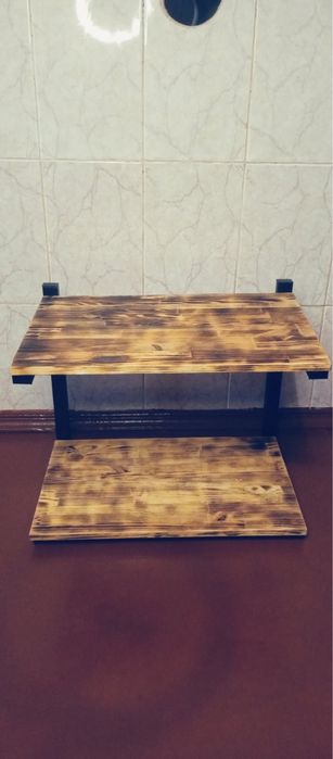 Полиця в стилі лофт для мікрохвильовки