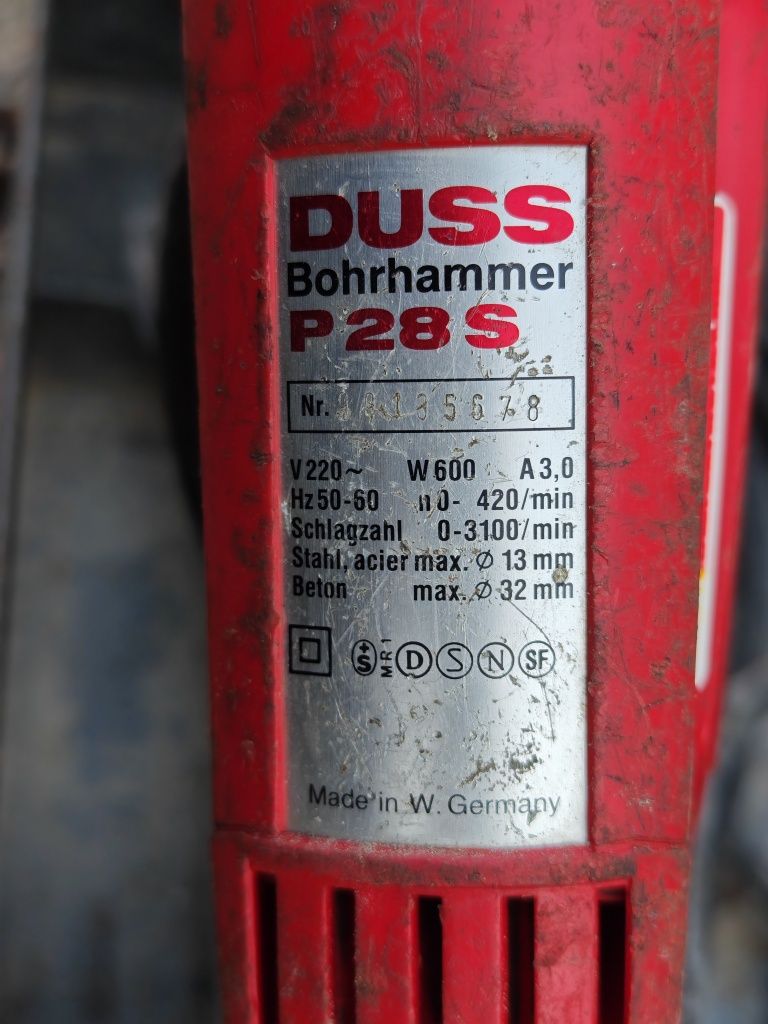 Młotowiertarka DUSS P28S