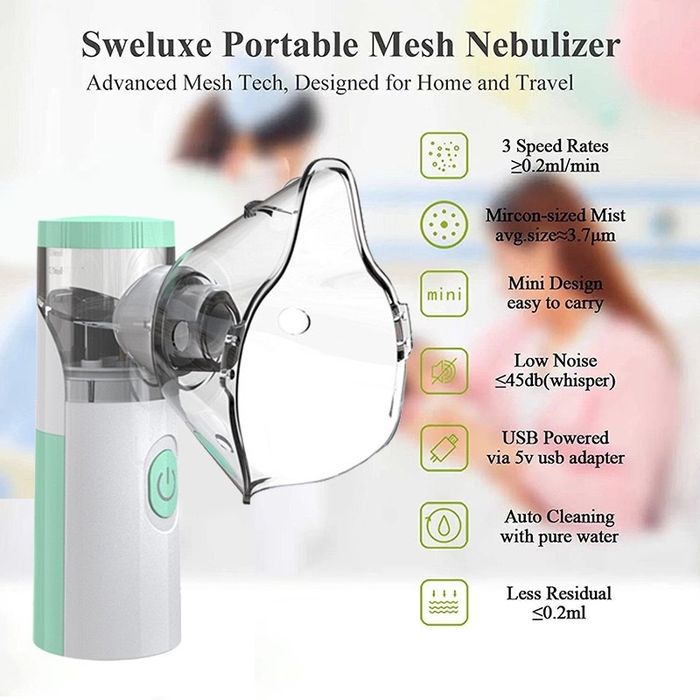 Profesjonalny Inhalator siateczkowy nebulizator medyczny przenośny