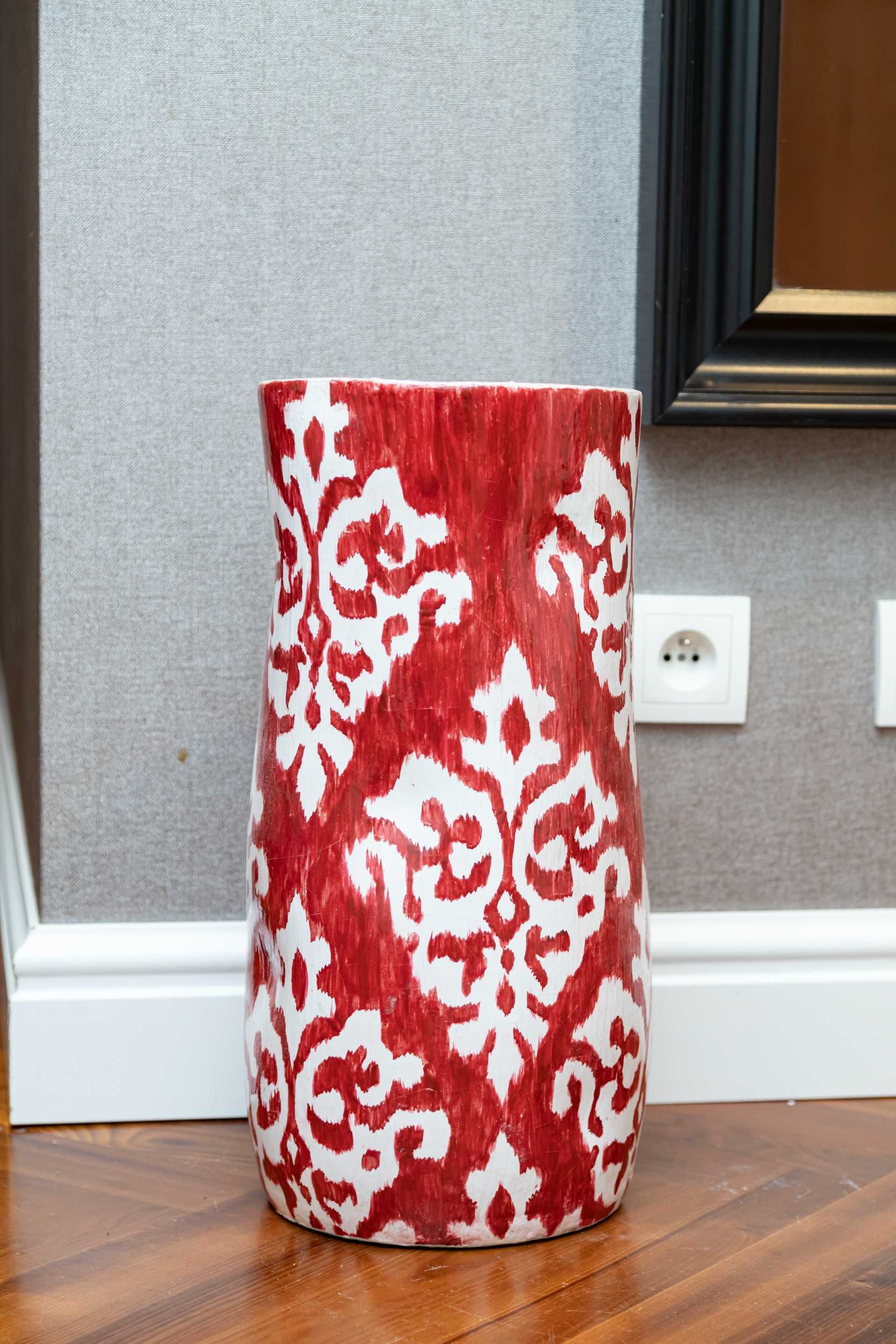 Wazon AlmiDecor - czerwono-biały