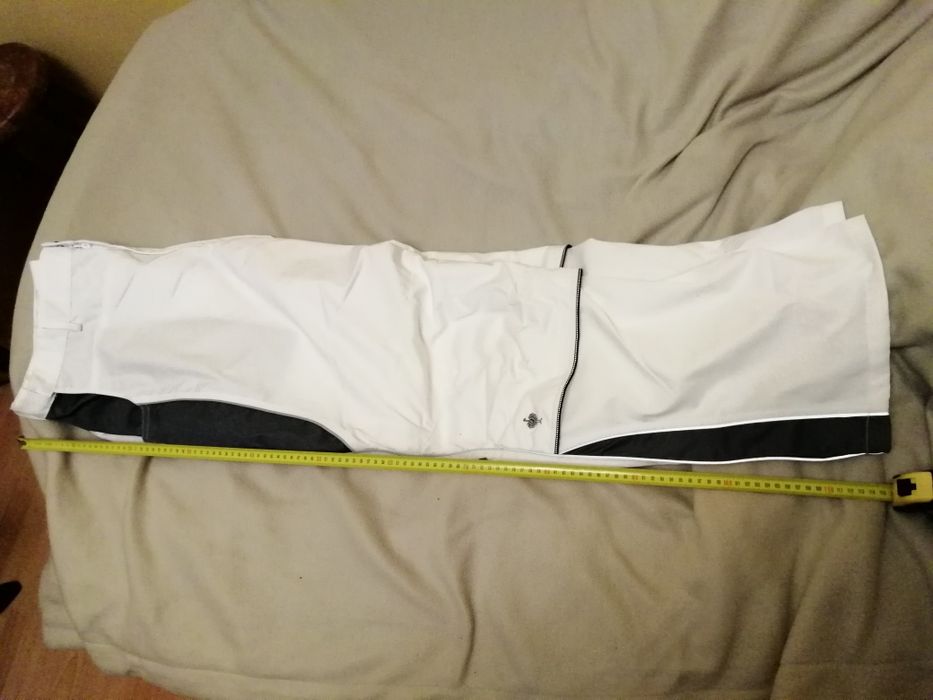 Spodnie robocze 62 strauss 5xl malarskie białe struś bhp odzież xl pas