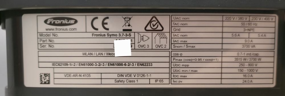 Fronius Symo 3.7-3-S